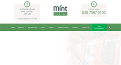 Desktop Screenshot of mintdentalcentre.com